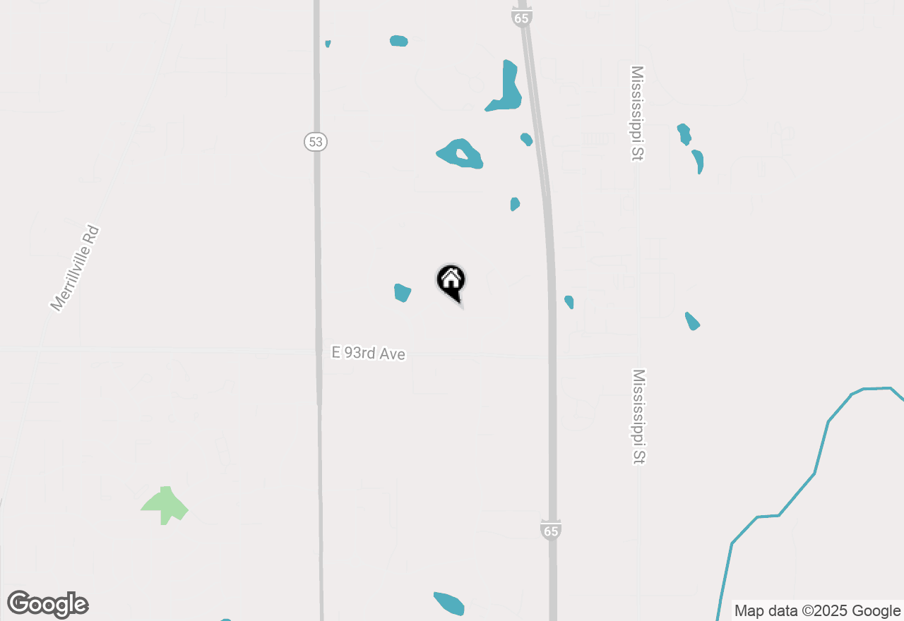 Map of 622 E 92nd Avenue, Merrillville, IN 46410