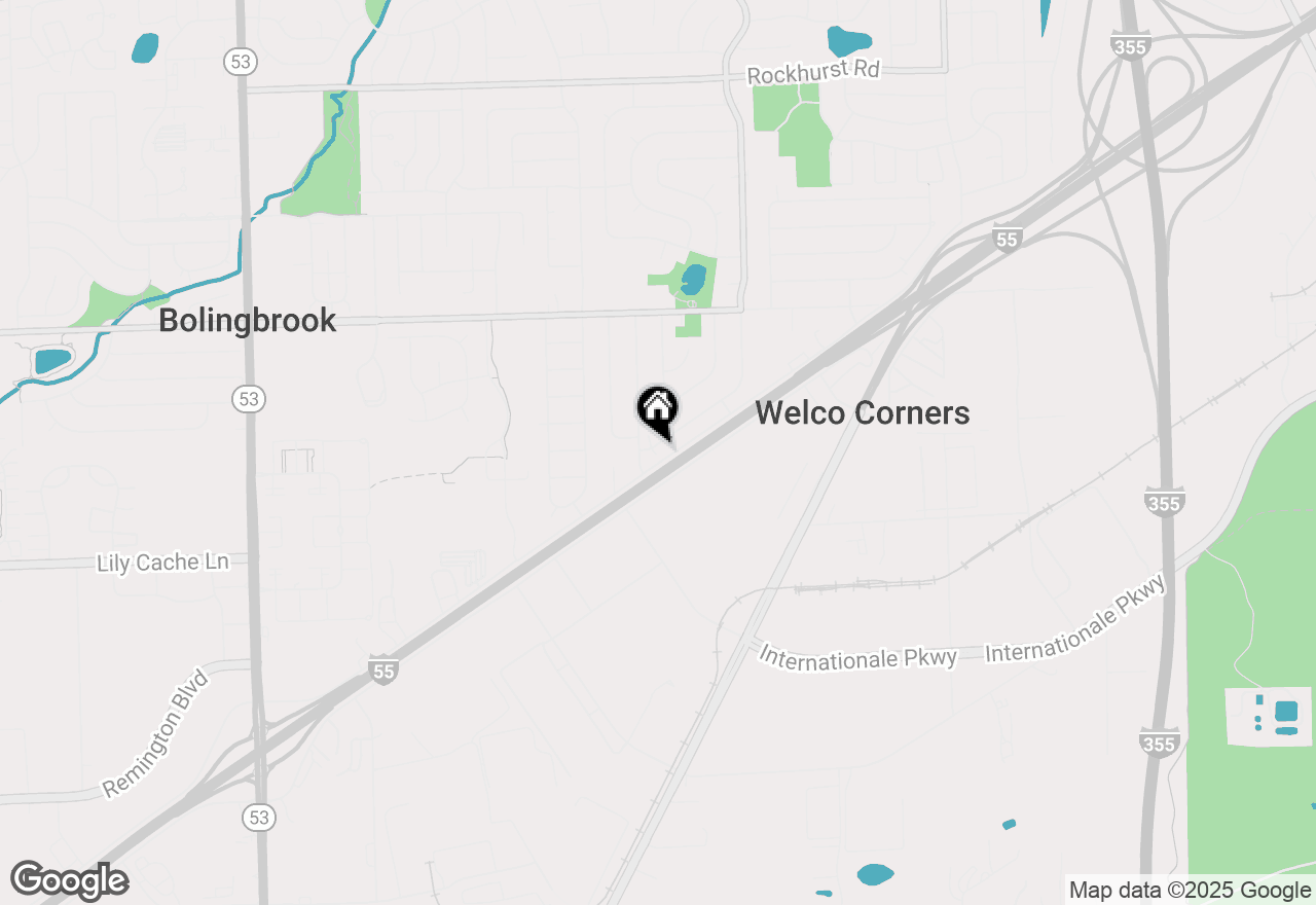 Map of 208 S Pinecrest Road, Bolingbrook, IL 60440