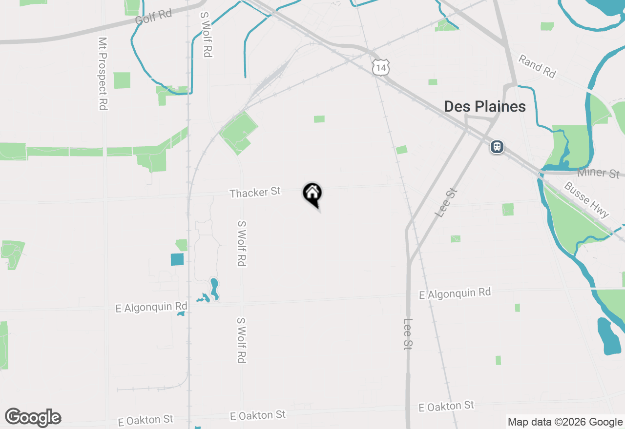 Map of 891 E Grant Drive, Des Plaines, IL 60016