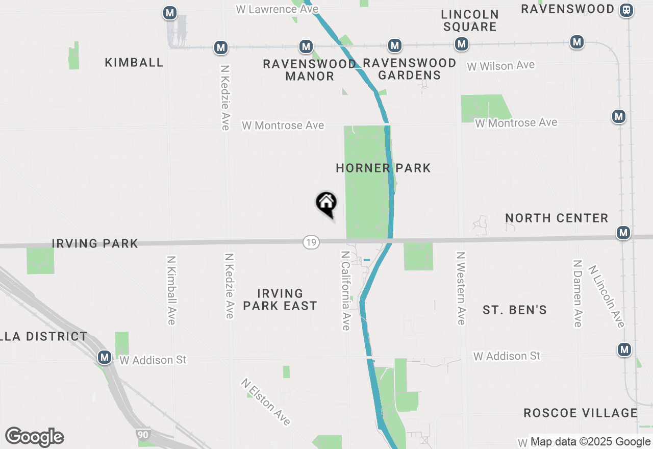 Map of 4030 N Mozart Street #3N, Chicago, IL 60618