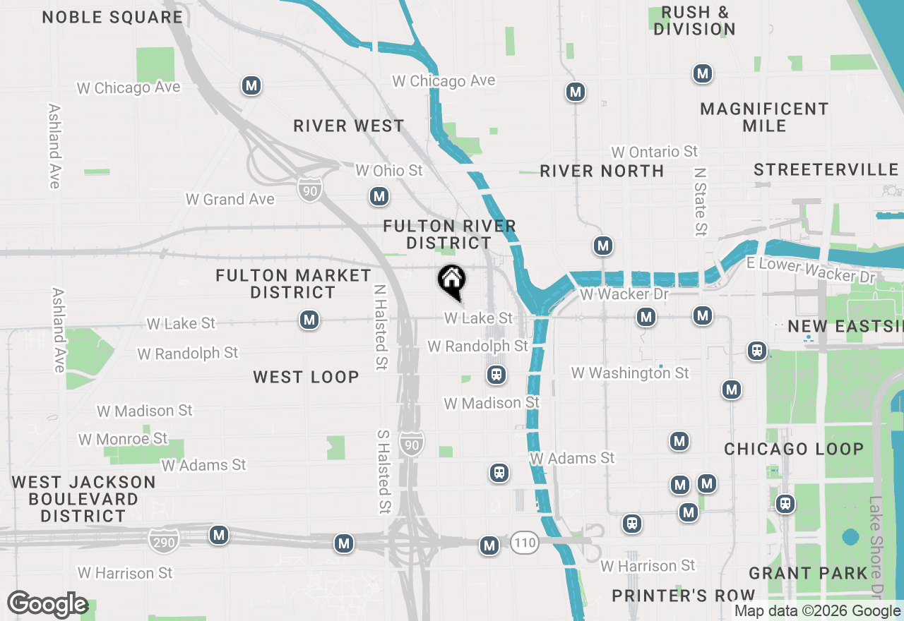 Map of 200 N Jefferson Street #2301, Chicago, IL 60661