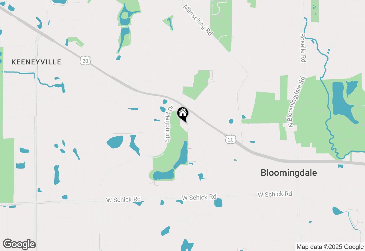 Map of 253 Westminster Drive, Bloomingdale, IL 60108