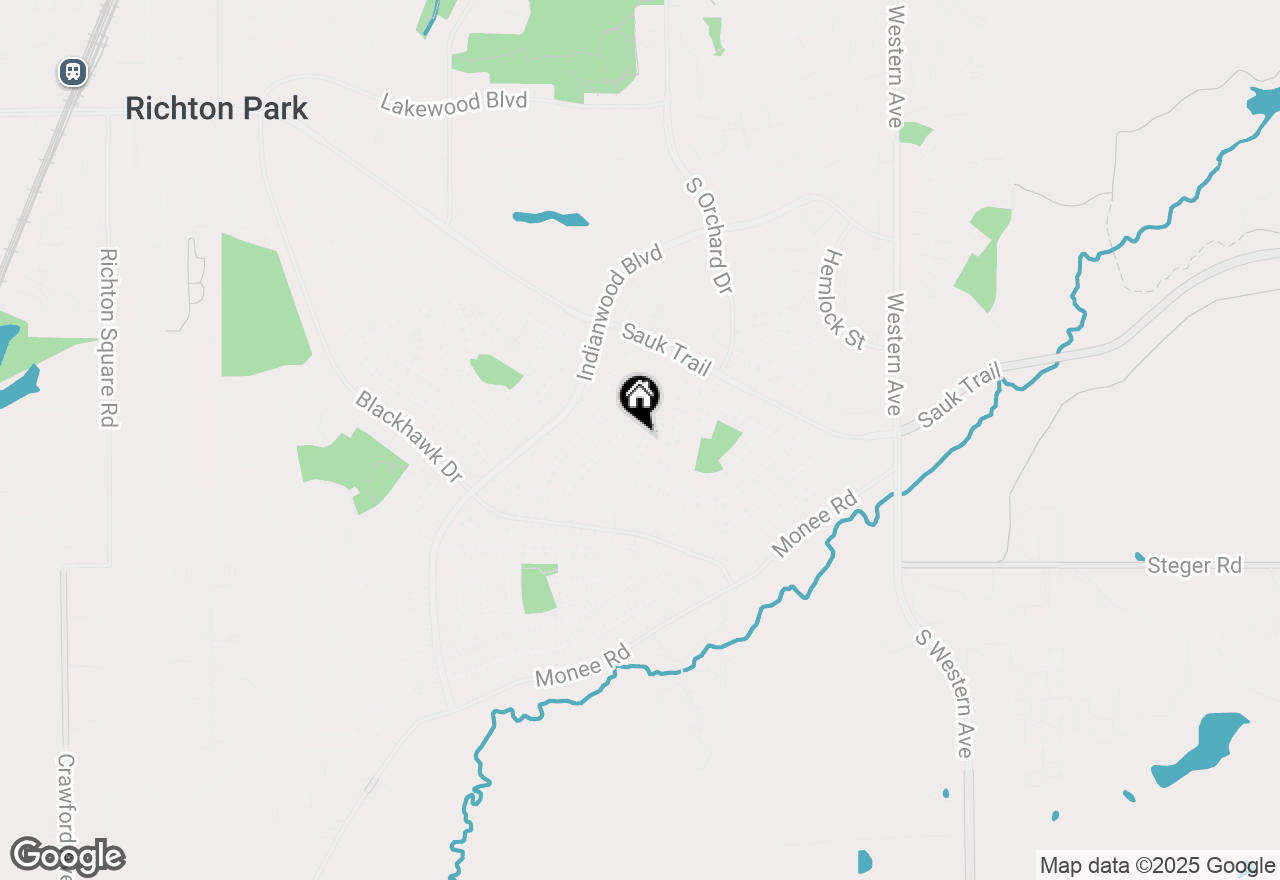 Map of 334 Nokomis Street, Park Forest, IL 60466