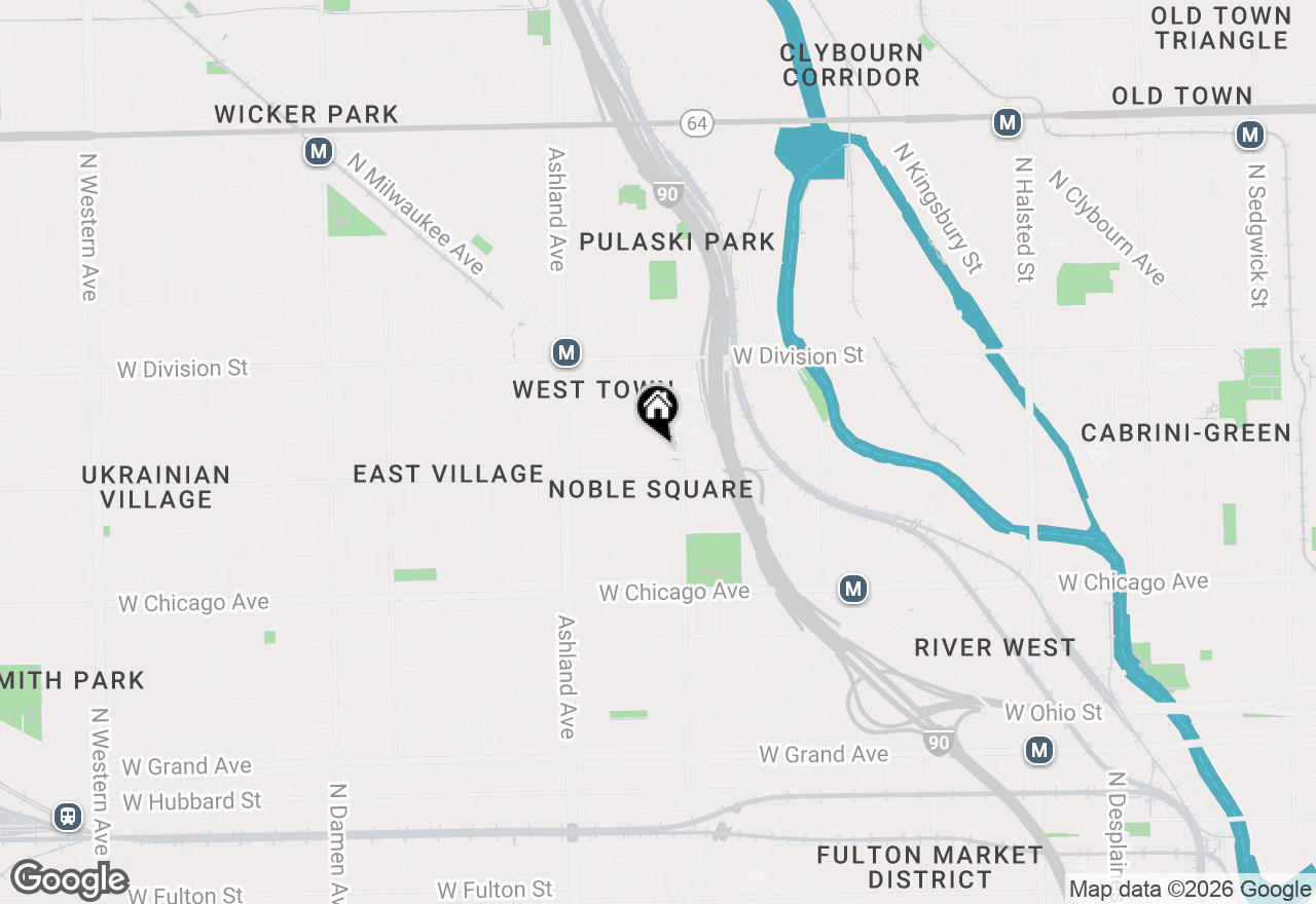 Map of 1423 W Cortez Street #2, Chicago, IL 60642
