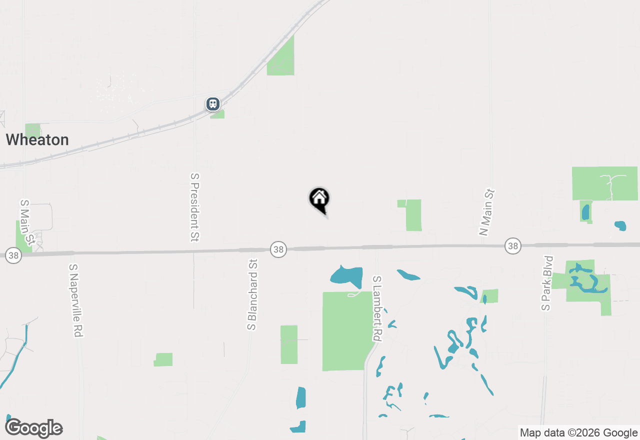 Map of 1818 E Indiana Street, Wheaton, IL 60187