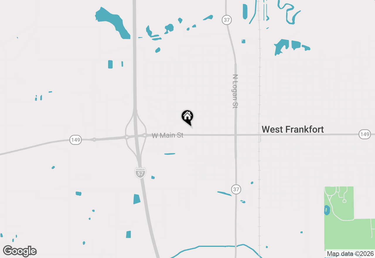 Map of 902 W Poplar Street, West Frankfort, IL 62896