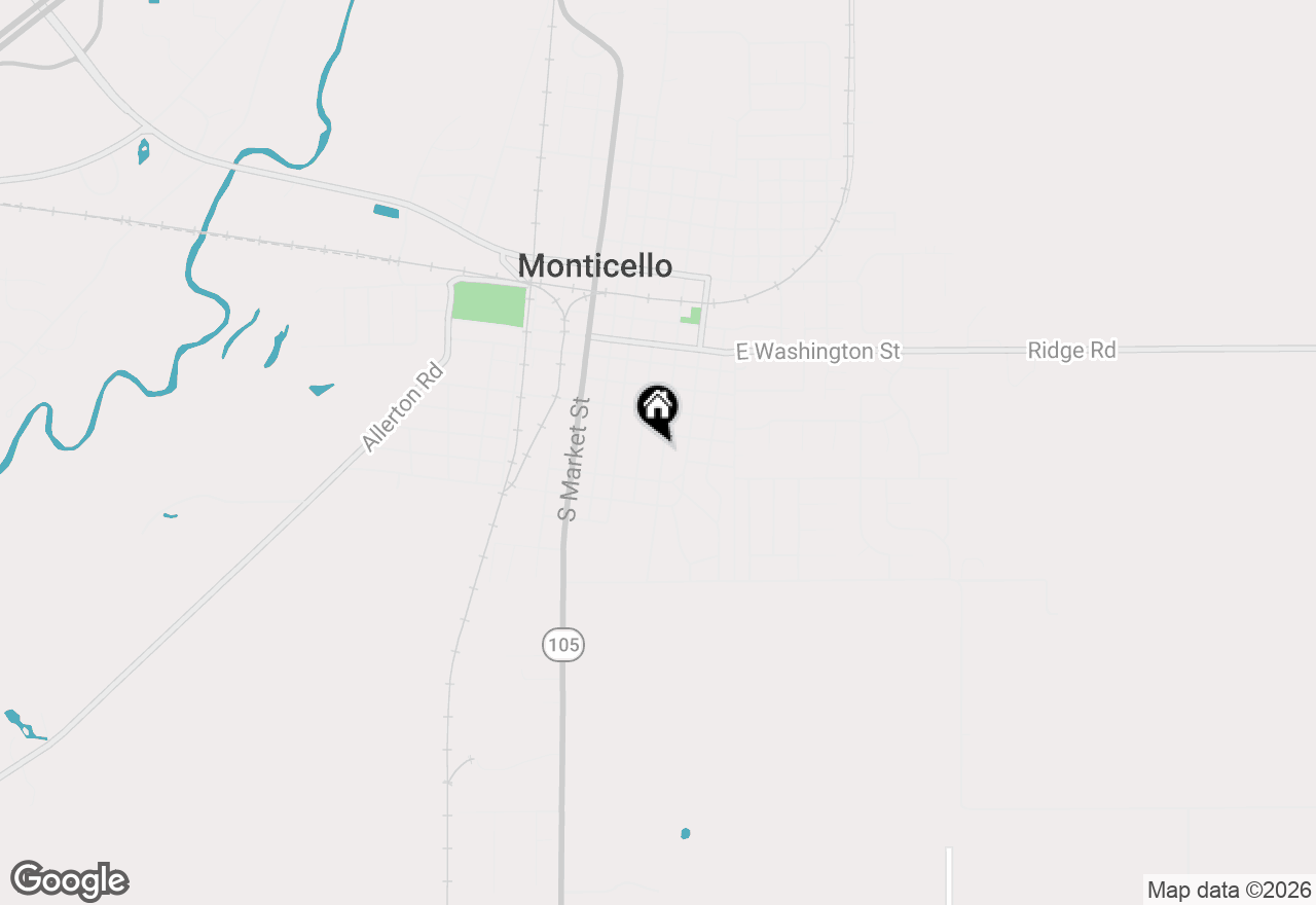 Map of 442 S Hamilton Street, Monticello, IL 61856