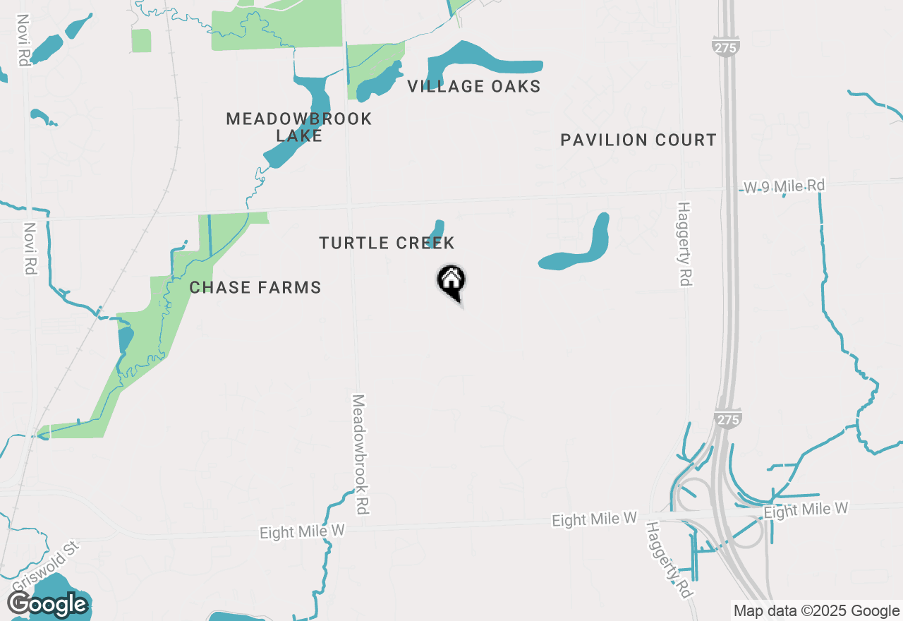 Map of 40795 Katie Drive, Novi, MI 48375
