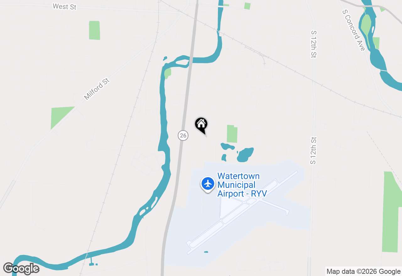 Map of 1514 River Dr, Watertown, WI 53094