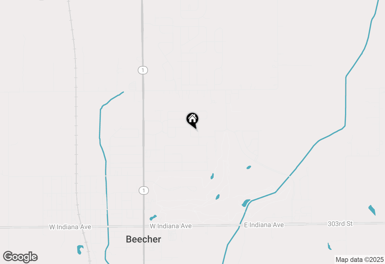 Map of 1053 Sycamore Street, Beecher, IL 60401