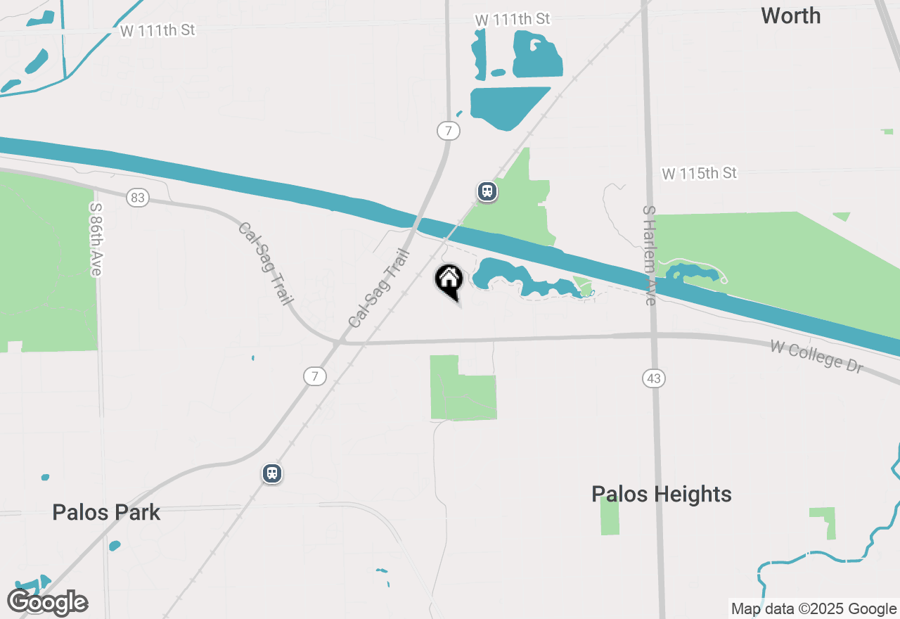 Map of 42 Parliament Drive W #129, Palos Heights, IL 60463