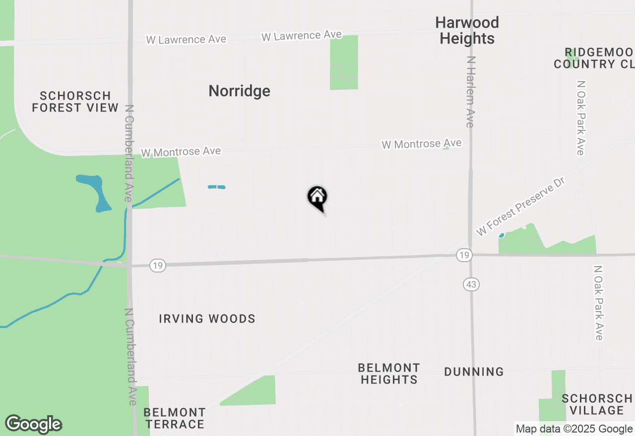 Map of 4127 N Ozark Avenue, Norridge, IL 60706