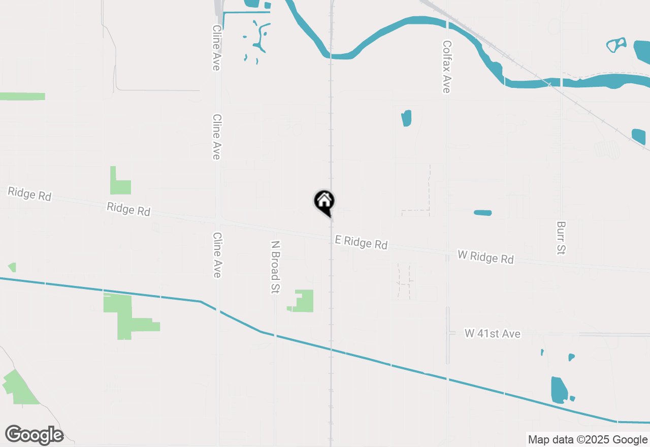 Map of 1643 N Indiana Place, Griffith, IN 46319