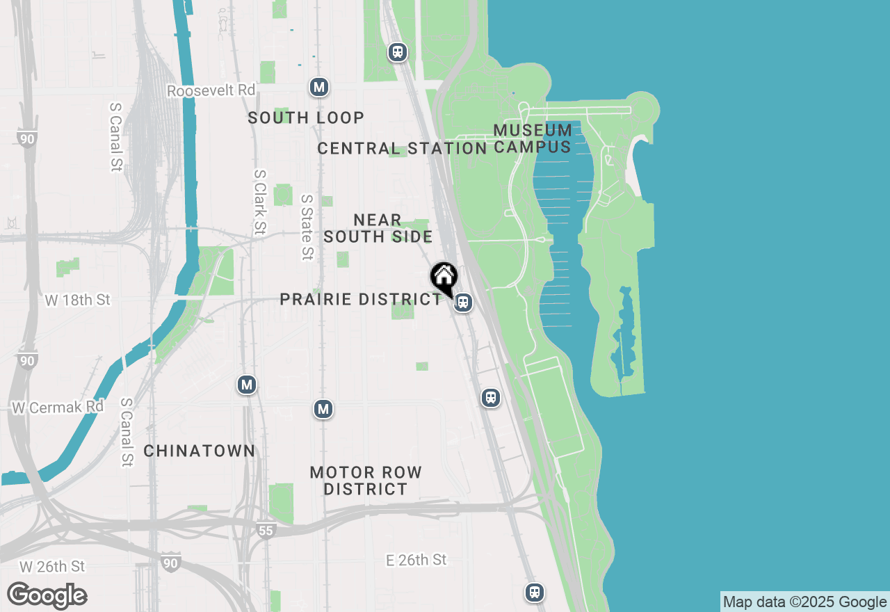 Map of 1841 S Calumet Avenue #2102, Chicago, IL 60616