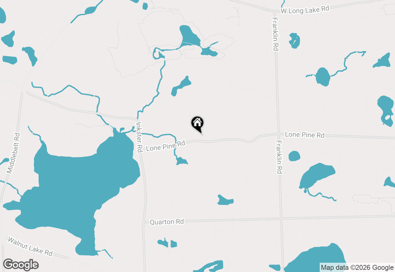 Map of 1830 Lone Pine Road, Bloomfield Hills, MI 48302