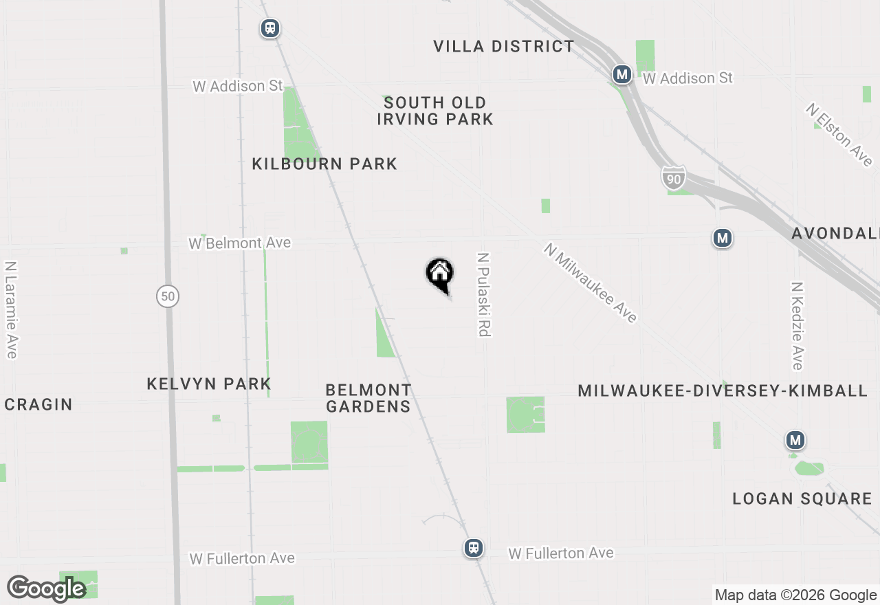 Map of 4103 W Nelson Street #1, Chicago, IL 60641