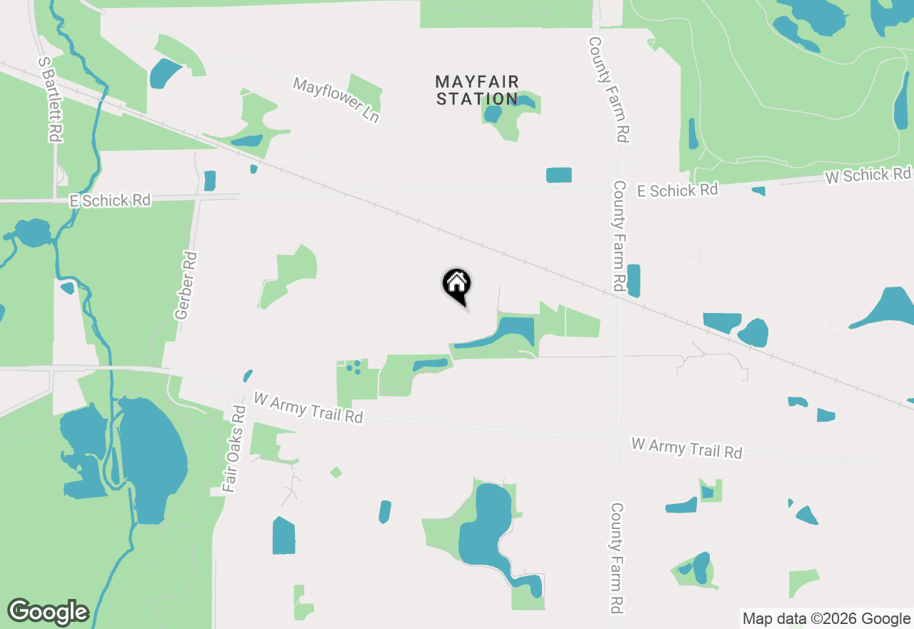 Map of 2198 Wildwood Lane, Hanover Park, IL 60133