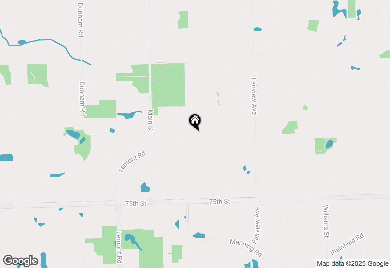 Map of 742 Ridgeview Street, Downers Grove, IL 60516