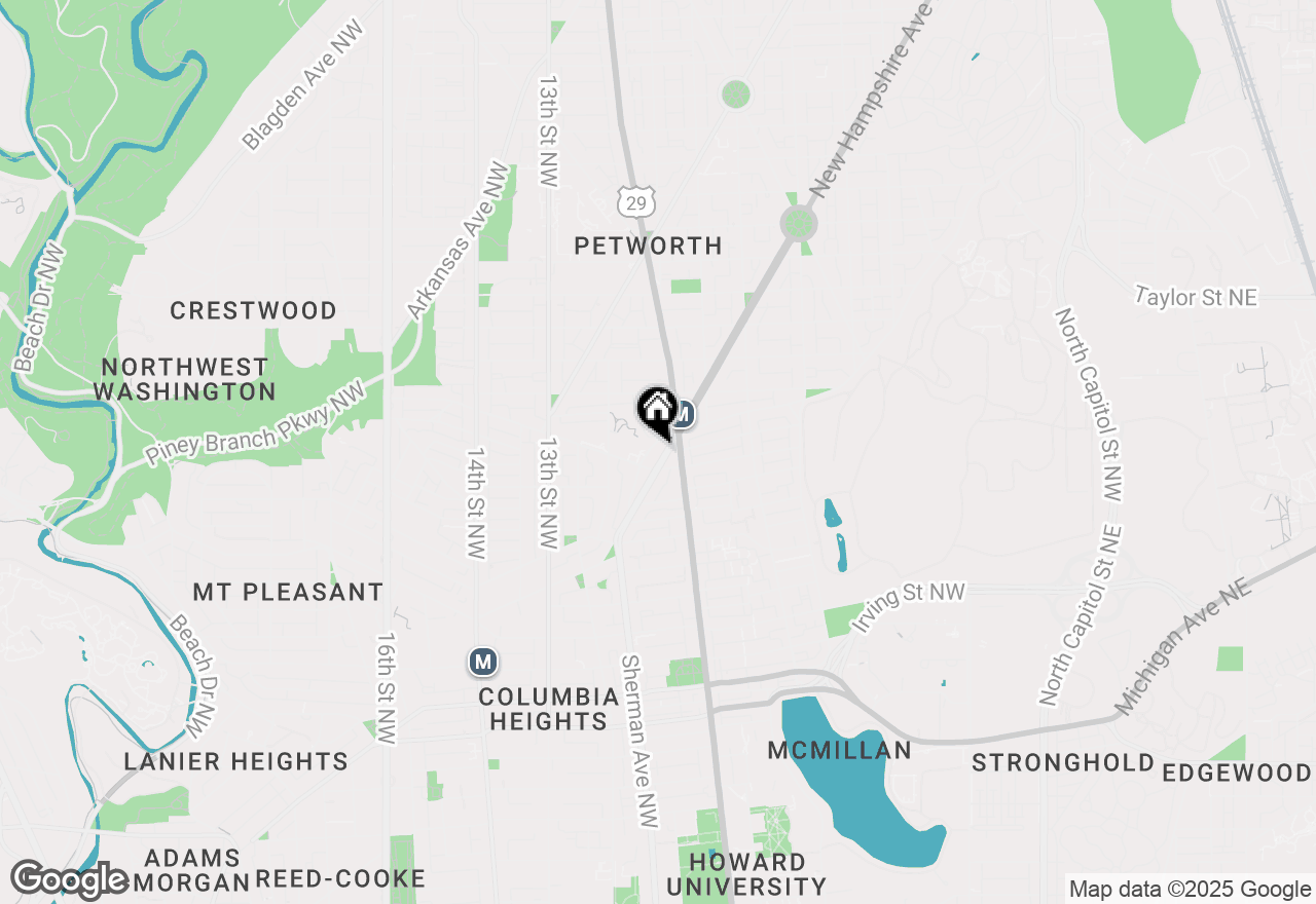 Map of 3656 New Hampshire Avenue Nw #3, Washington, DC 20010