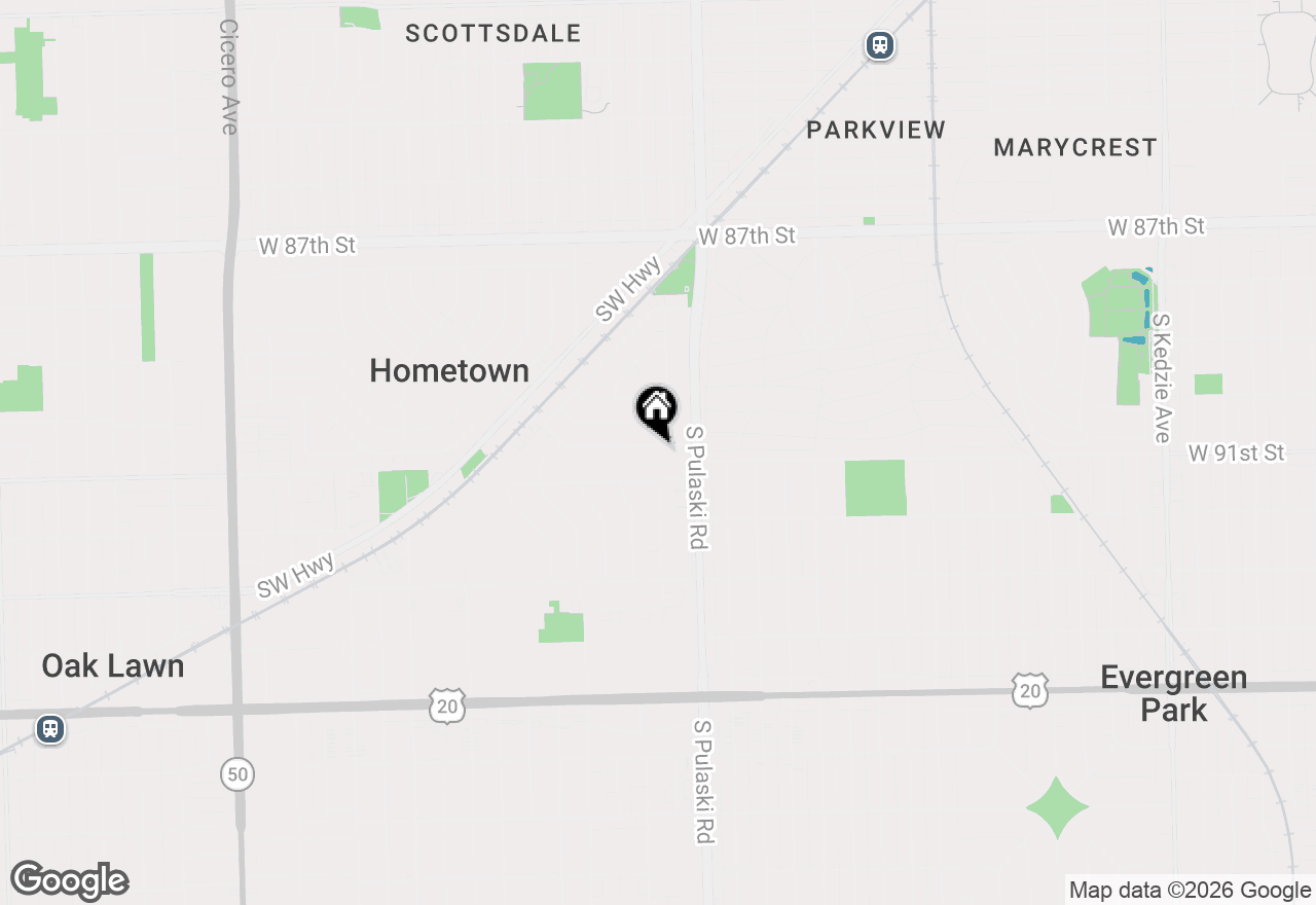Map of 4039 W 90th Place, Hometown, IL 60456