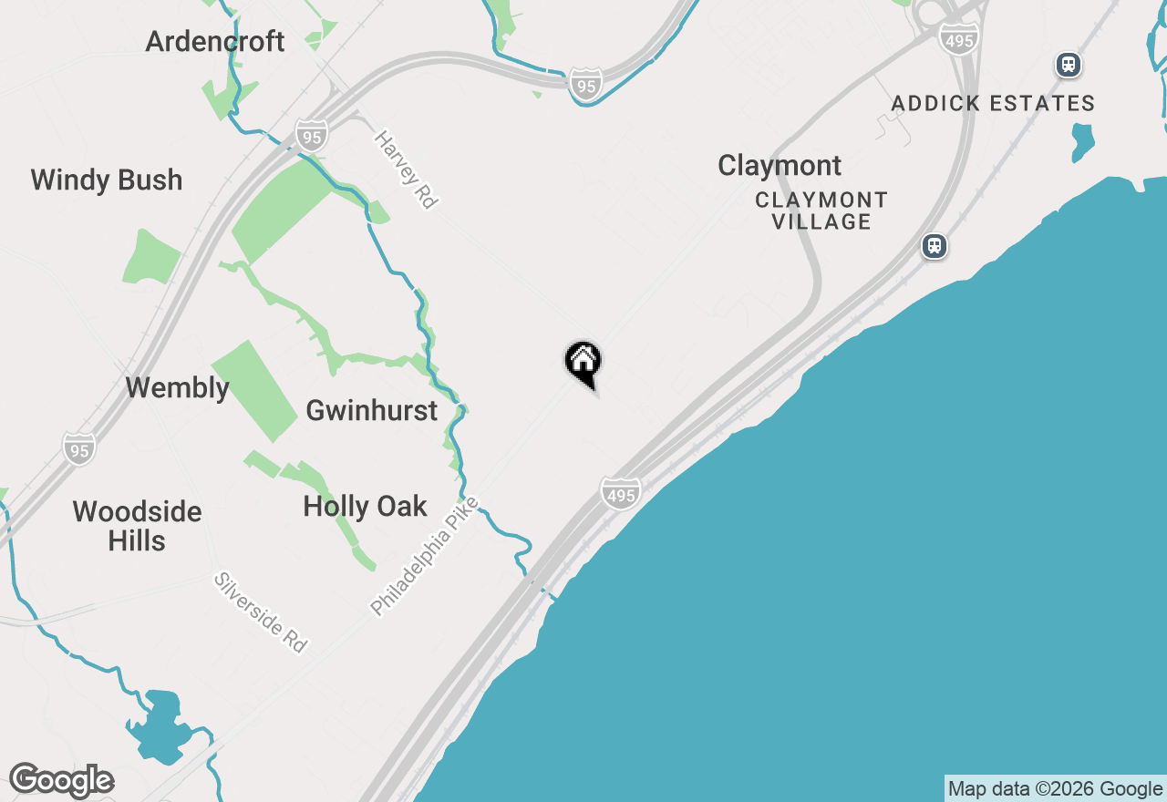 Map of 7 Hillside Road, Claymont, DE 19703