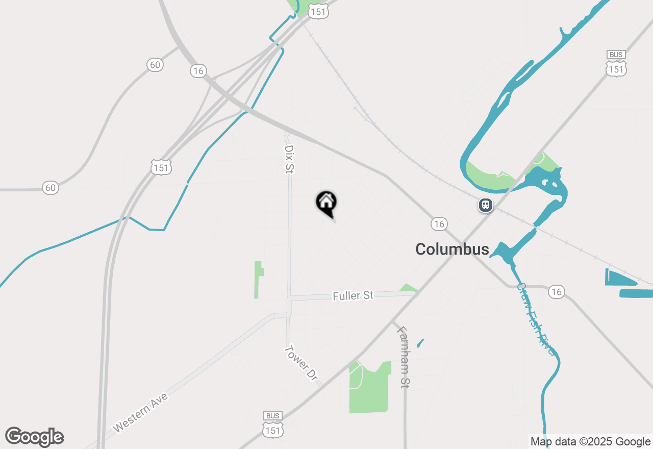 Map of 539 Hibbard Street, Columbus, WI 53925