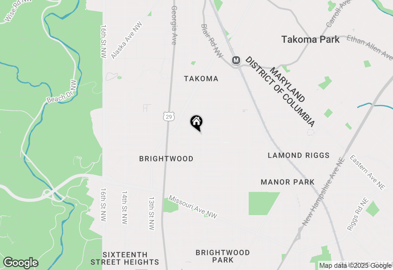 Map of 721 Tuckerman Street Nw, Washington, DC 20011