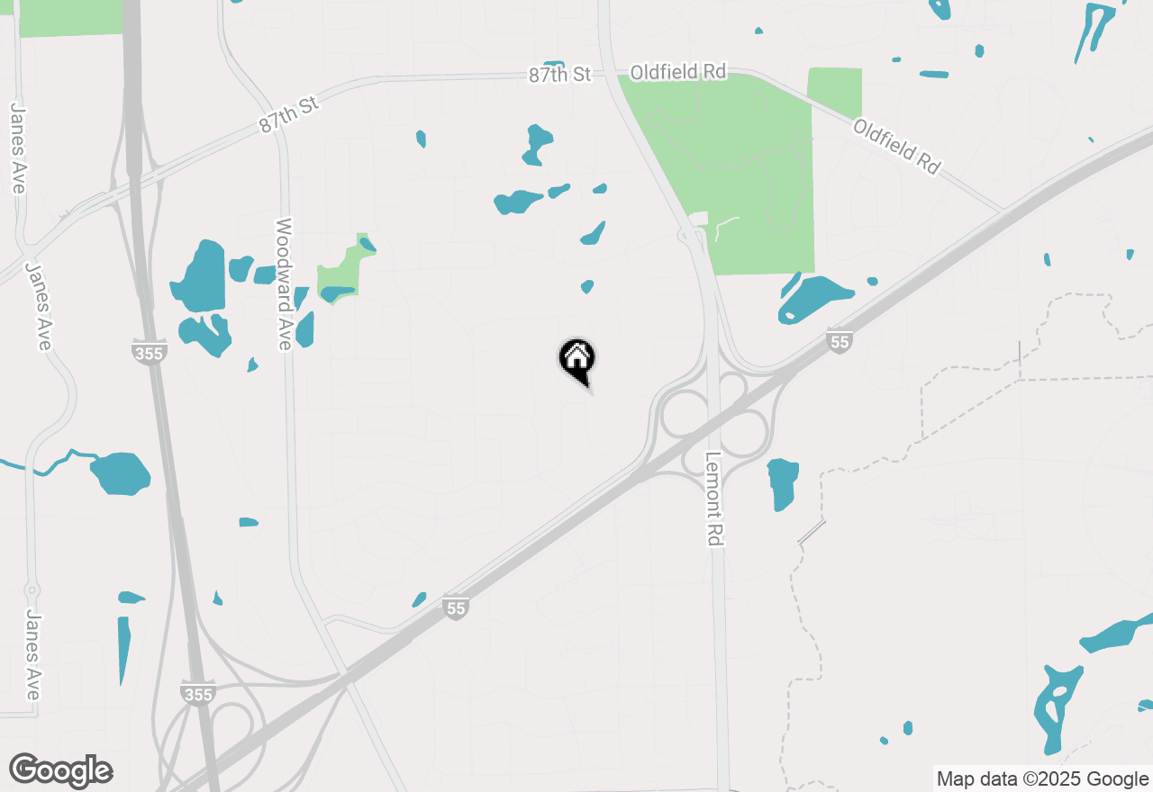 Map of 9014 Gloucester Road, Woodridge, IL 60517