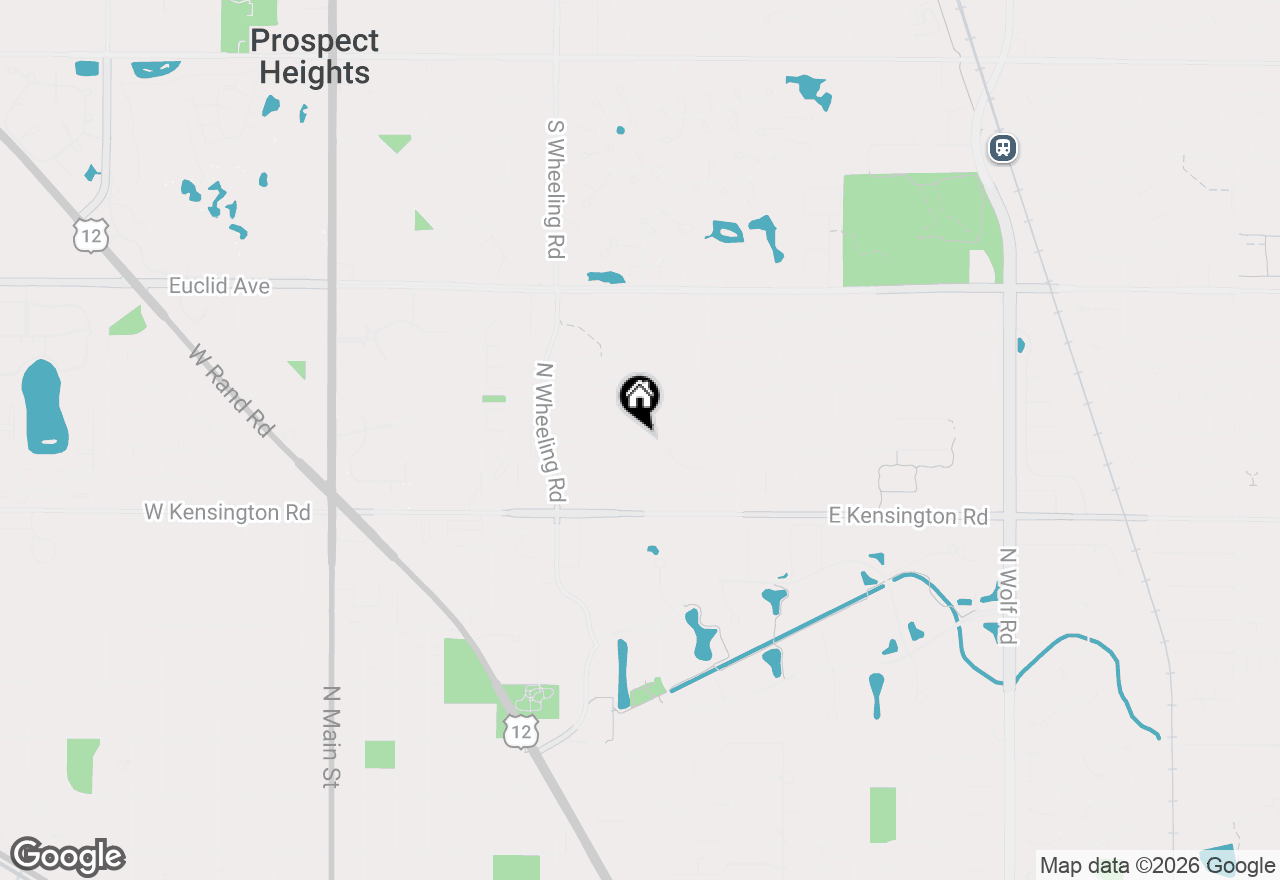 Map of 801 E Greenwood Drive, Mount Prospect, IL 60056