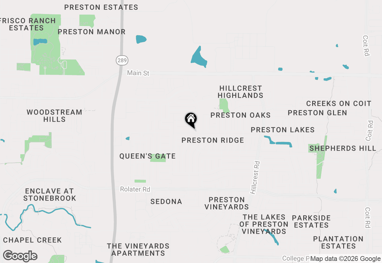 Map of 10079 Cambridge Drive, Frisco, TX 75035