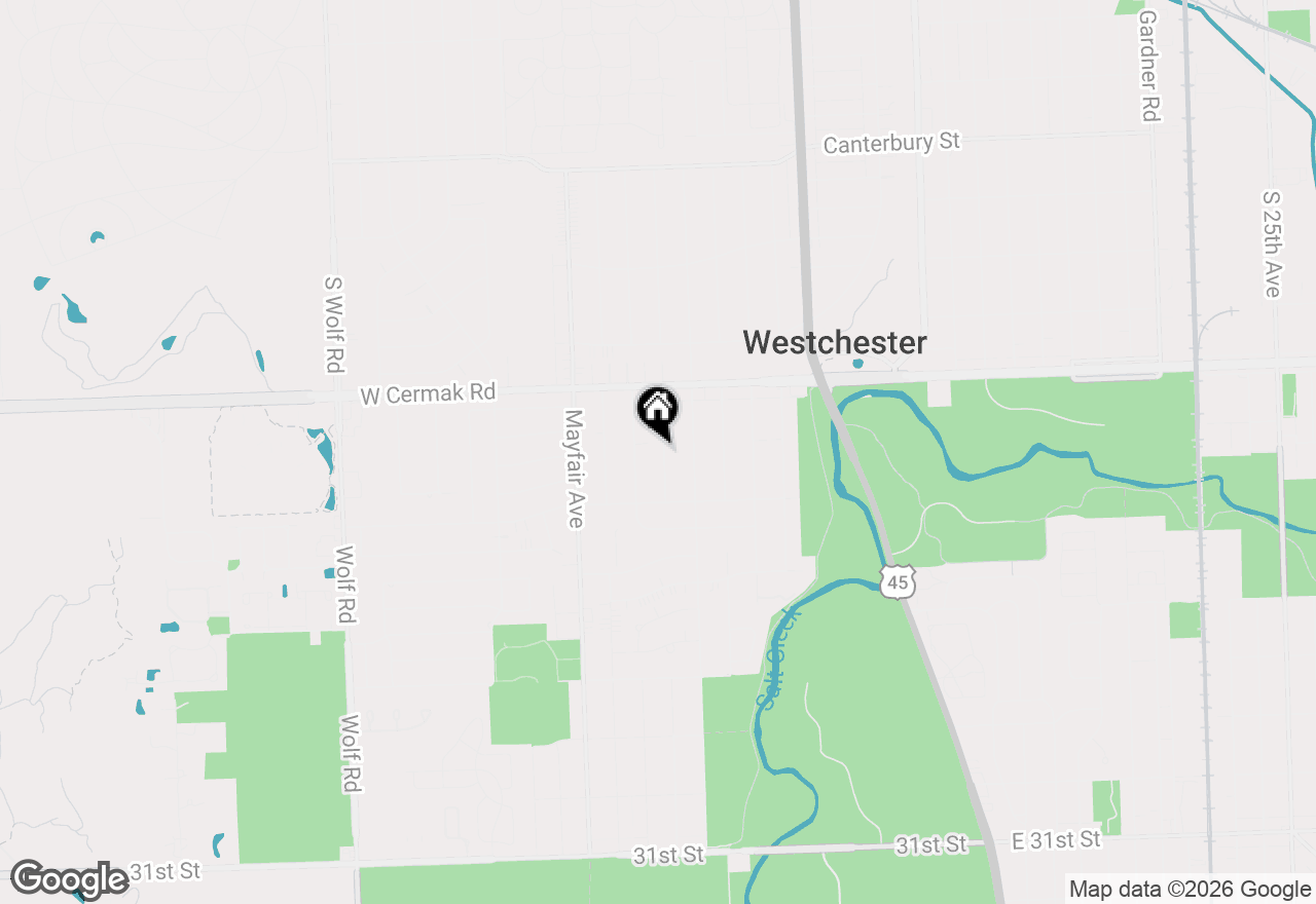 Map of 2306 Buckingham Avenue, Westchester, IL 60154
