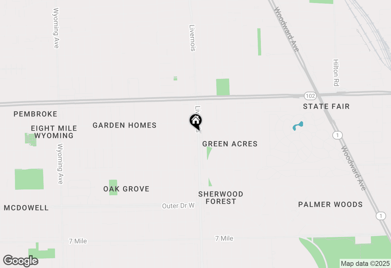 Map of 20201 Livernois Avenue, Detroit, MI 48221