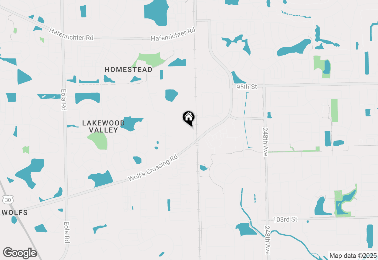 Map of 25242 & 25254 W Wolfs Crossing Road, Plainfield, IL 60585