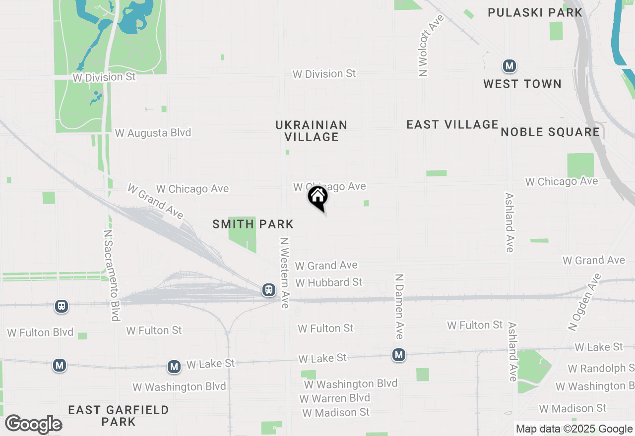 Map of 2253 W Huron Street #3, Chicago, IL 60612