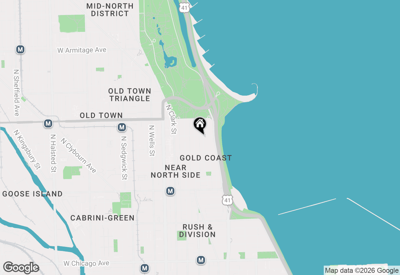 Map of 1450 N Astor Street #8C, Chicago, IL 60610