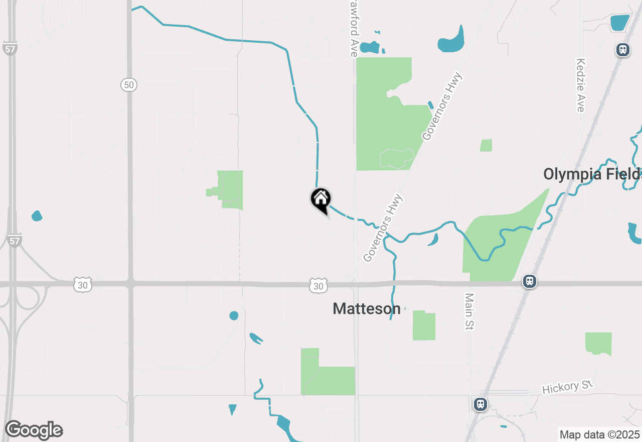 Map of 4110 Applewood Lane, Matteson, IL 60443