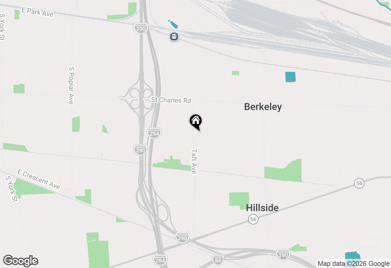 Map of (Address confidential), Berkeley, Illinois 60163