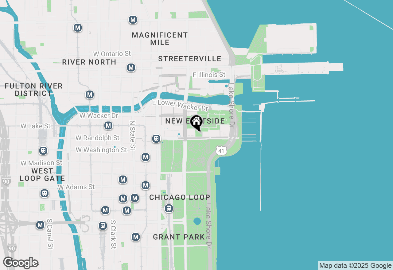 Map of 340 E Randolph Street #1206, Chicago, IL 60601