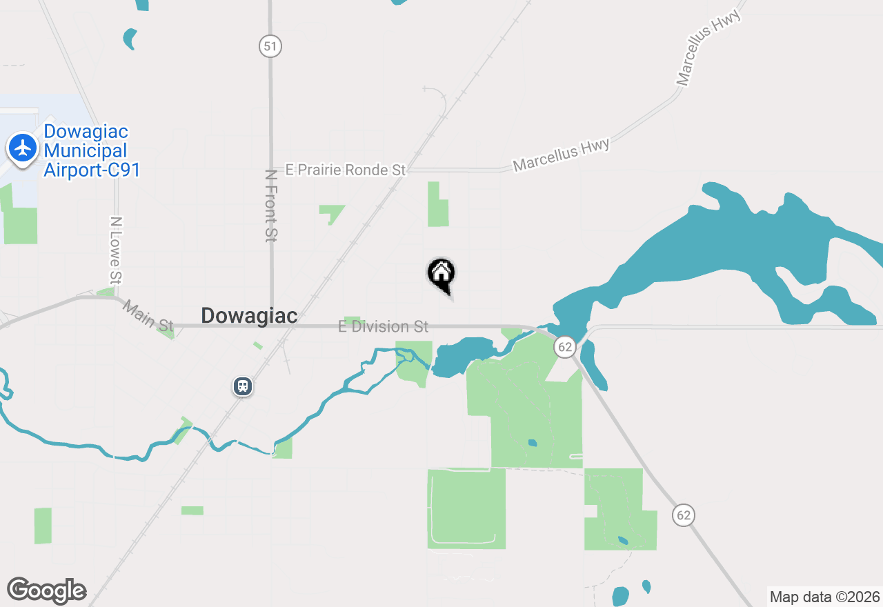 Map of 401 Keene Avenue, Dowagiac, MI 49047