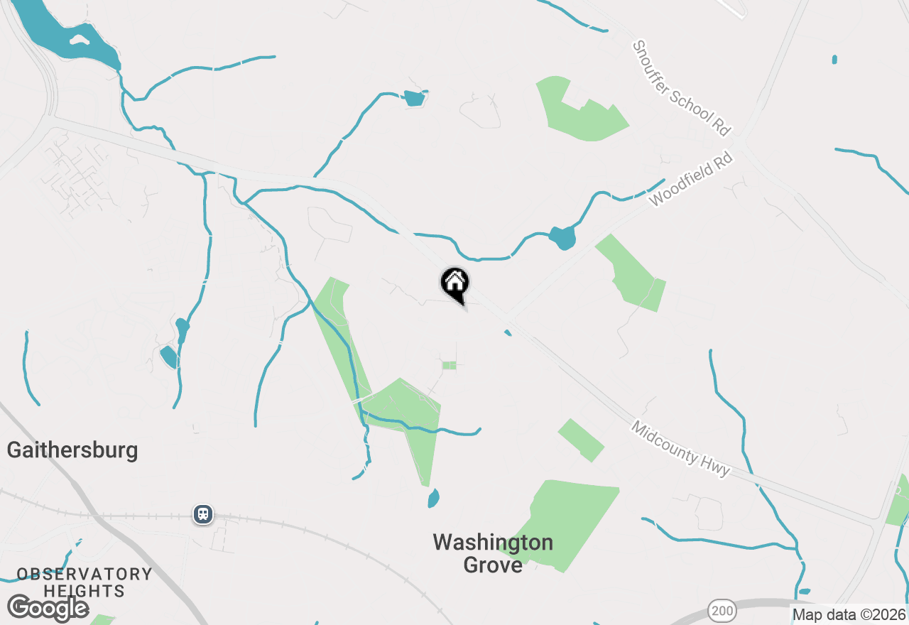 Map of 212 Bristol Downs Drive, Gaithersburg, MD 20877