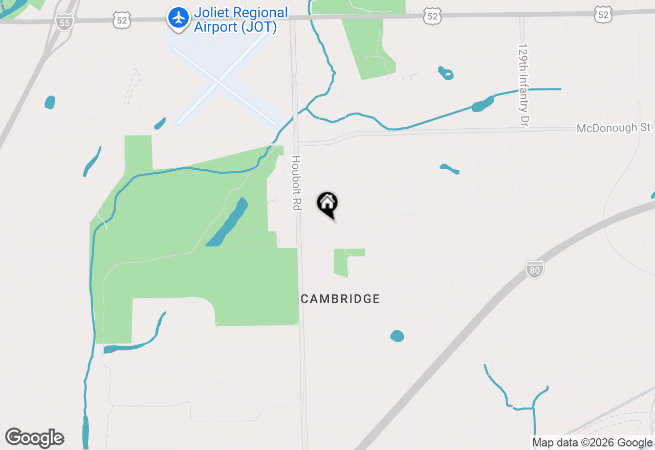 Map of 711 Silver Fox Drive, Joliet, IL 60431