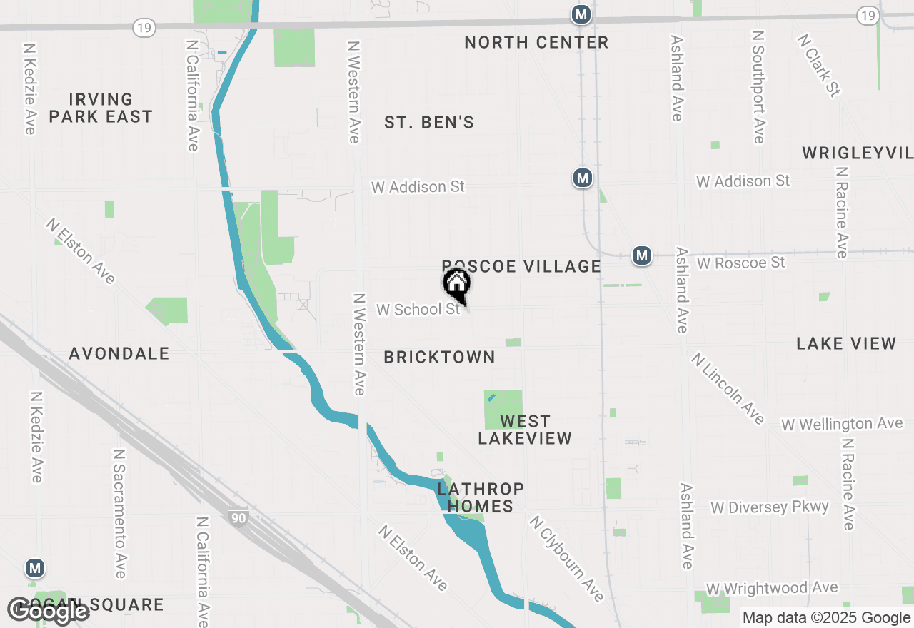 Map of 2137 W School Street, Chicago, IL 60618