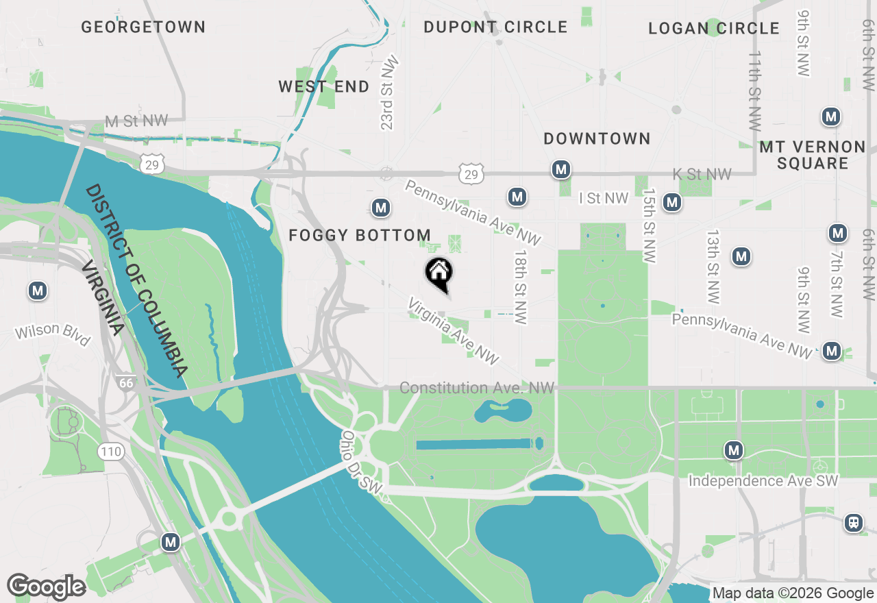 Map of 522 21st Street Nw #511B, Washington, DC 20006