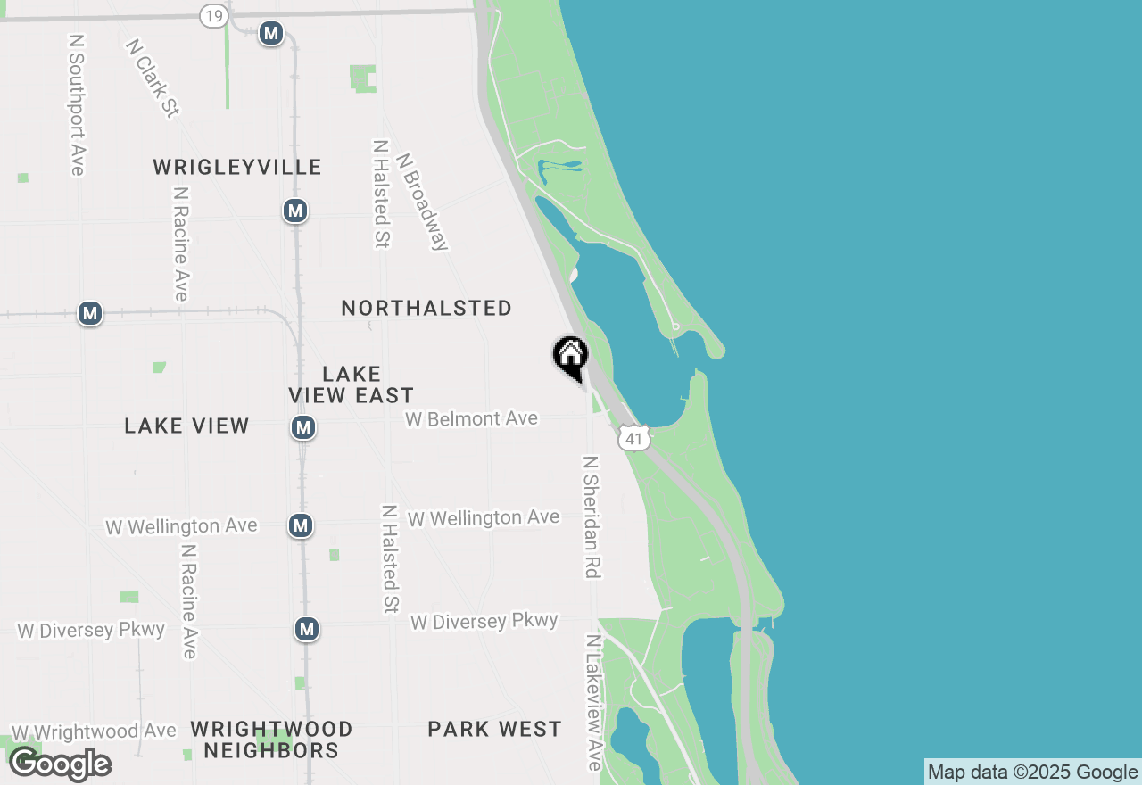 Map of 421 W Melrose Street #15D, Chicago, IL 60657