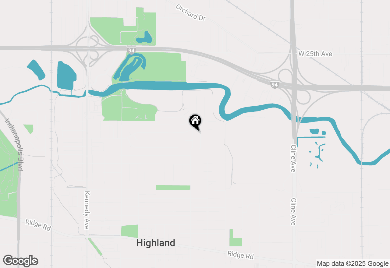 Map of 8143 Grace Street, Highland, IN 46322