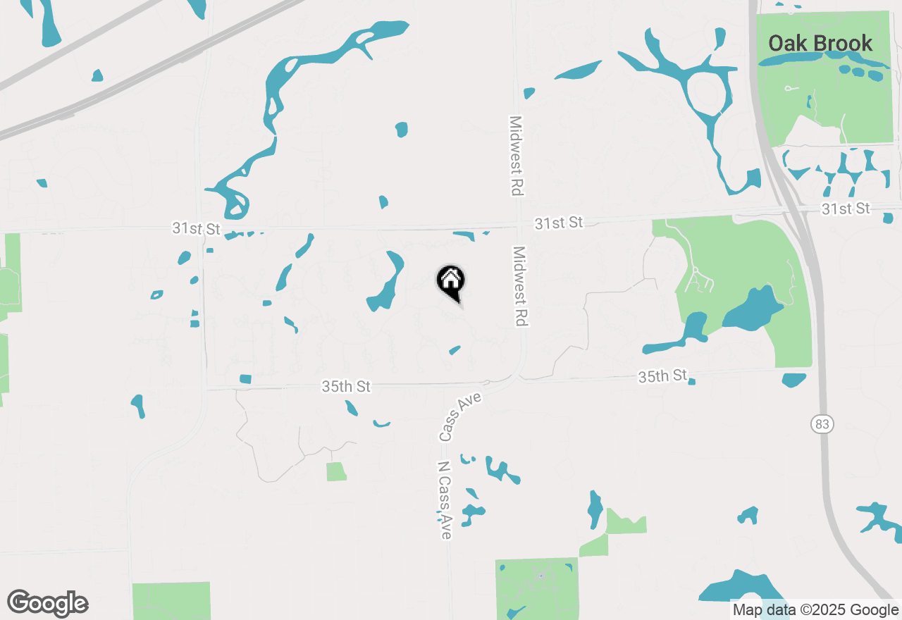 Map of 1701 Midwest Club Parkway, Oak Brook, IL 60523