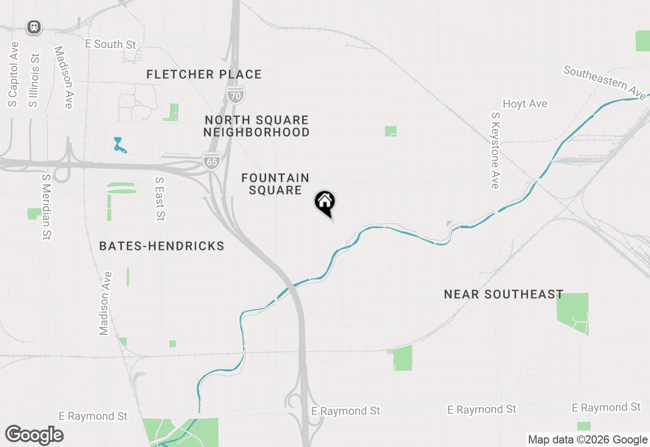 Map of 1302 Laurel Street, Indianapolis, IN 46203