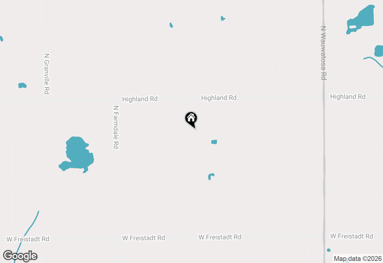 Map of 12575 N Hawks Glen Ct, Mequon, WI 53097