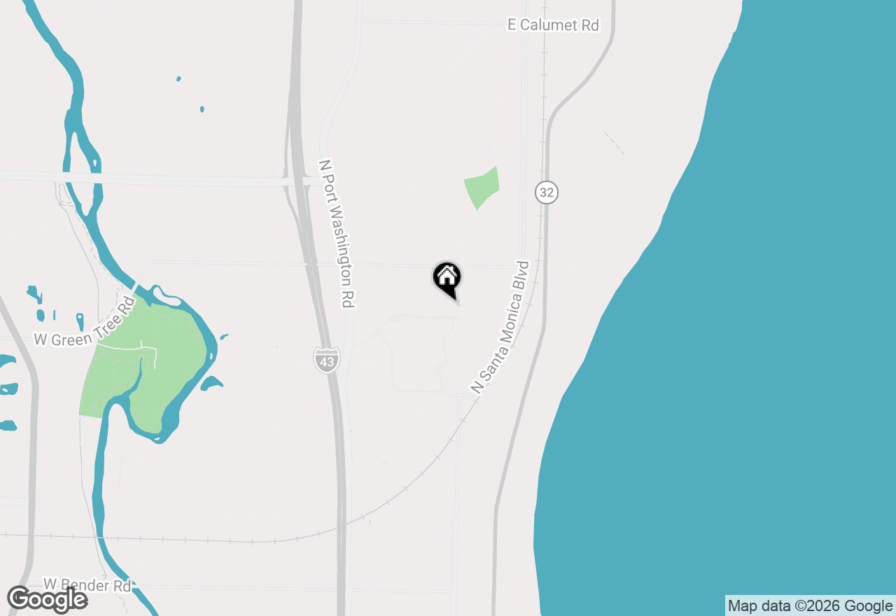 Map of 231 E Fox Dale Rd, Fox Point, WI 53217