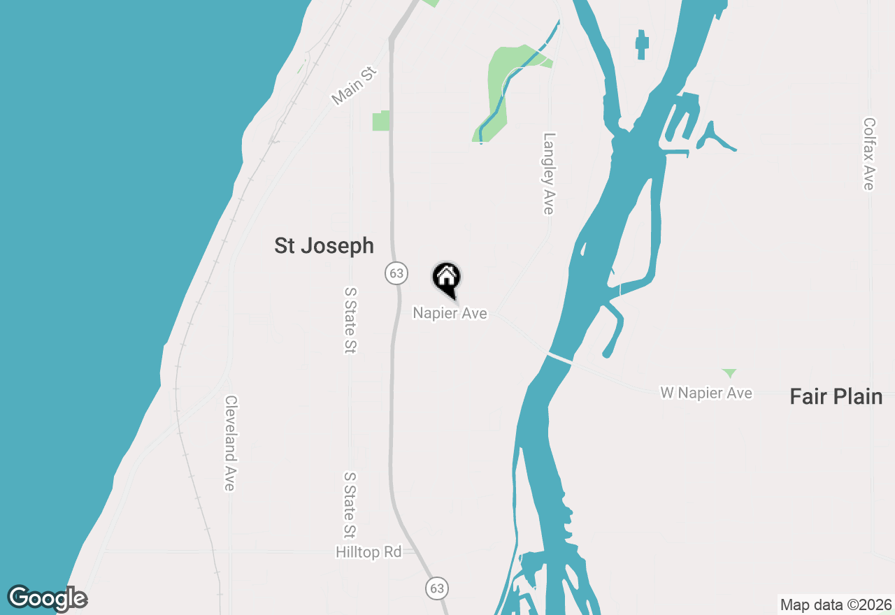 Map of 905 Napier Avenue, St. Joseph, MI 49085